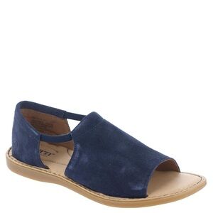 Born Navy Suede Open-Toe Coven Sandal